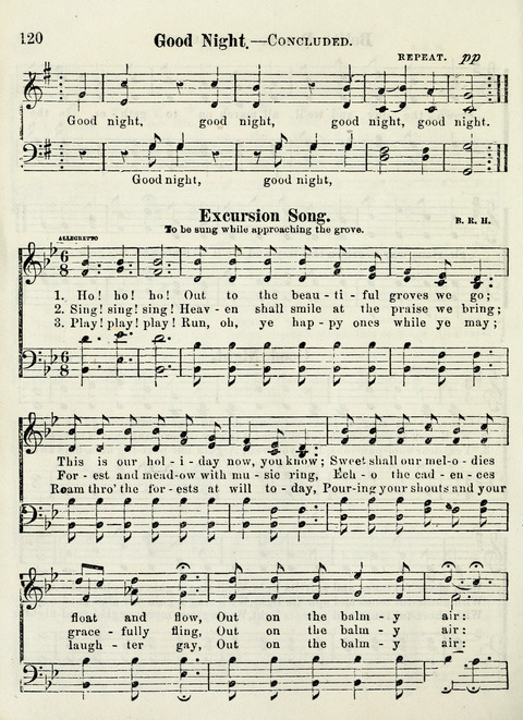 Chapel Gems for Sunday Schools: selected from "Our Song Birds," for 1866, the "Snow bird," the "Robin," the "Red bird" and the "Dove" page 120