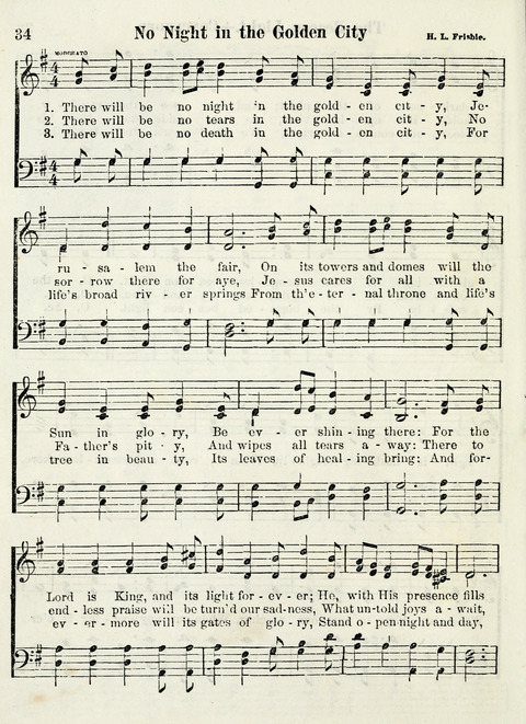 Chapel Gems for Sunday Schools: selected from "Our Song Birds," for 1866, the "Snow bird," the "Robin," the "Red bird" and the "Dove" page 34