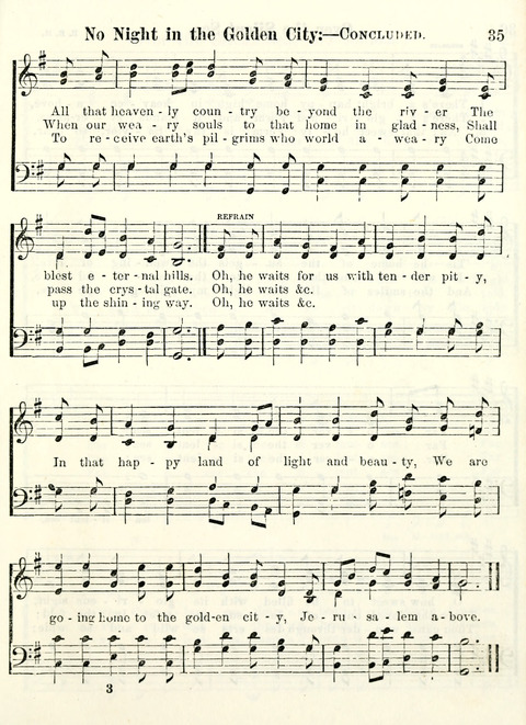Chapel Gems for Sunday Schools: selected from "Our Song Birds," for 1866, the "Snow bird," the "Robin," the "Red bird" and the "Dove" page 35