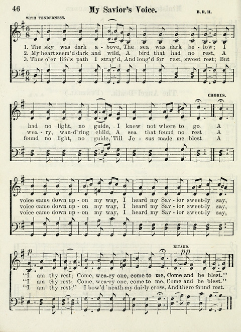 Chapel Gems for Sunday Schools: selected from "Our Song Birds," for 1866, the "Snow bird," the "Robin," the "Red bird" and the "Dove" page 46