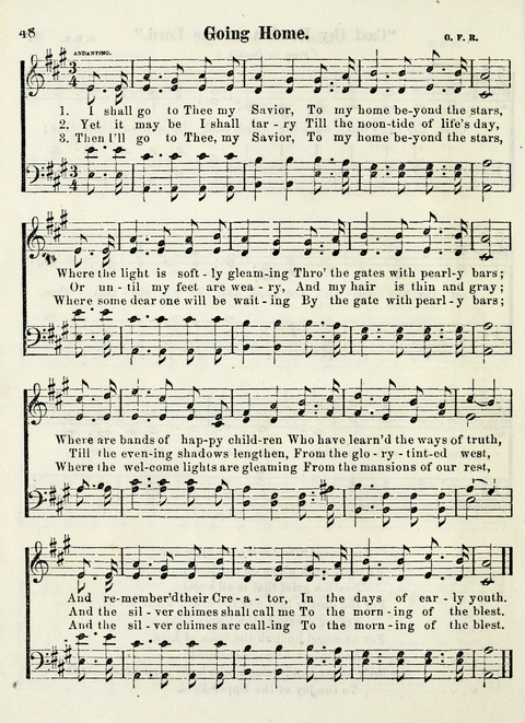 Chapel Gems for Sunday Schools: selected from "Our Song Birds," for 1866, the "Snow bird," the "Robin," the "Red bird" and the "Dove" page 48