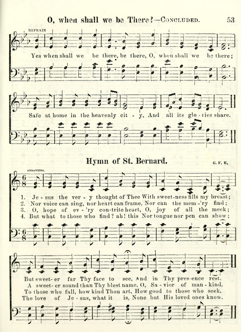 Chapel Gems for Sunday Schools: selected from "Our Song Birds," for 1866, the "Snow bird," the "Robin," the "Red bird" and the "Dove" page 53