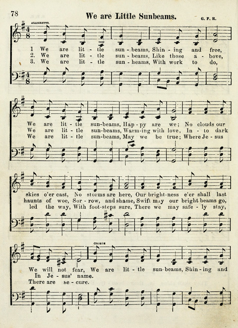 Chapel Gems for Sunday Schools: selected from "Our Song Birds," for 1866, the "Snow bird," the "Robin," the "Red bird" and the "Dove" page 78