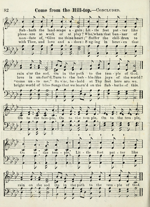 Chapel Gems for Sunday Schools: selected from "Our Song Birds," for 1866, the "Snow bird," the "Robin," the "Red bird" and the "Dove" page 82