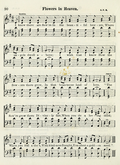 Chapel Gems for Sunday Schools: selected from "Our Song Birds," for 1866, the "Snow bird," the "Robin," the "Red bird" and the "Dove" page 90