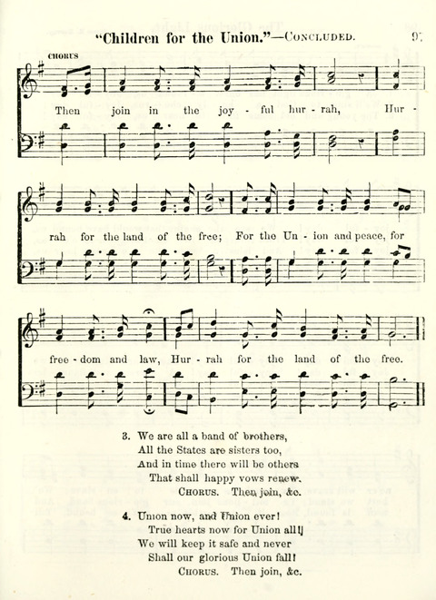 Chapel Gems for Sunday Schools: selected from "Our Song Birds," for 1866, the "Snow bird," the "Robin," the "Red bird" and the "Dove" page 97