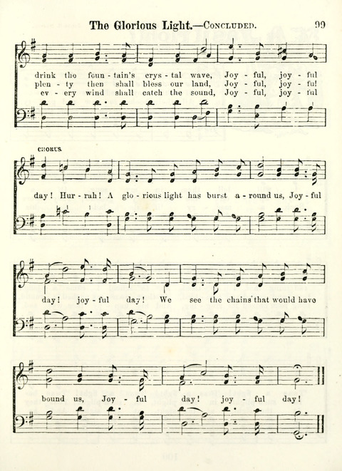 Chapel Gems for Sunday Schools: selected from "Our Song Birds," for 1866, the "Snow bird," the "Robin," the "Red bird" and the "Dove" page 99