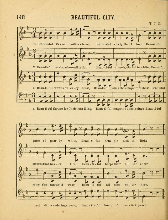 Crystal Gems for the Sabbath School: containing a choice collection of new hymns and tunes, suitable for anniversaries, and all other exercises of the Sabbath-school... page 148