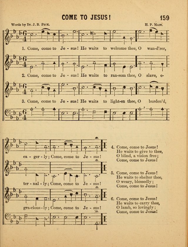 Crystal Gems for the Sabbath School: containing a choice collection of new hymns and tunes, suitable for anniversaries, and all other exercises of the Sabbath-school... page 159