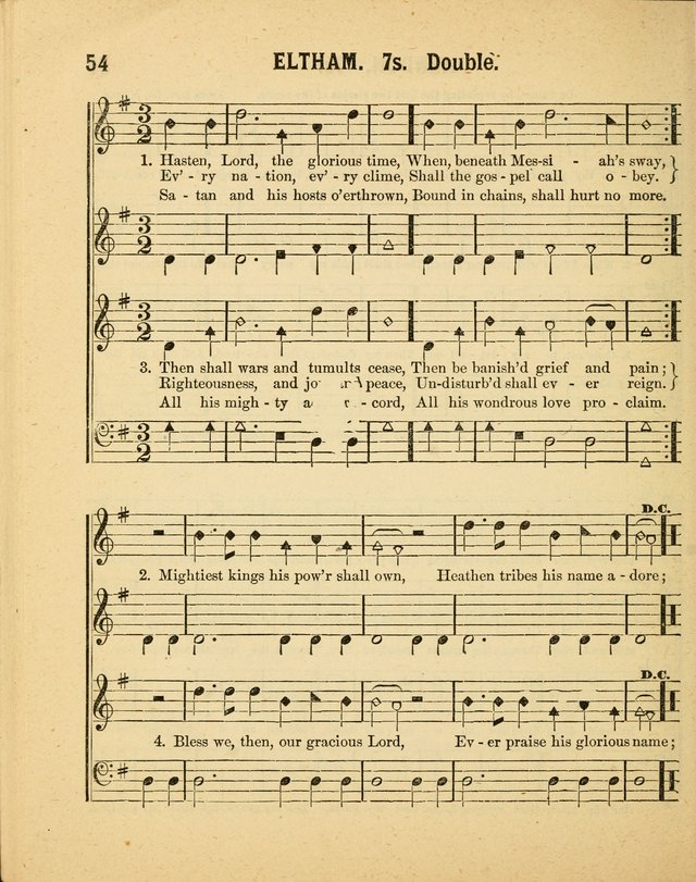 Crystal Gems for the Sabbath School: containing a choice collection of new hymns and tunes, suitable for anniversaries, and all other exercises of the Sabbath-school... page 54