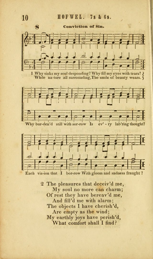 Chapel Hymns: a selection of hymns, with appropriate tunes; adapted to vestry or other social religious meetings page 10
