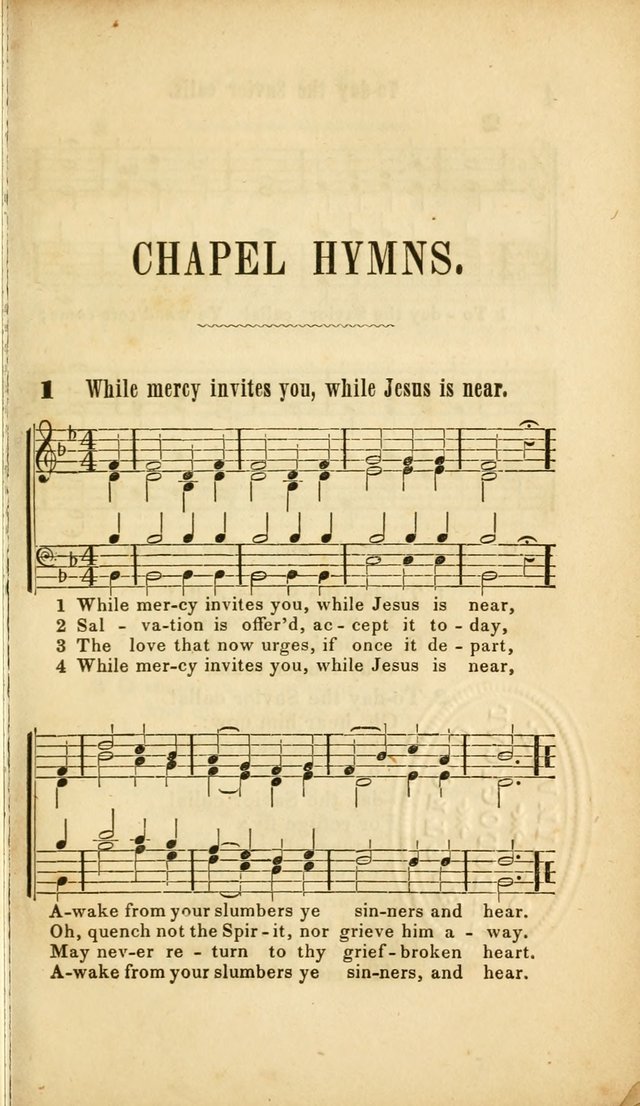 Chapel Hymns: a selection of hymns, with appropriate tunes; adapted to vestry or other social religious meetings page 3