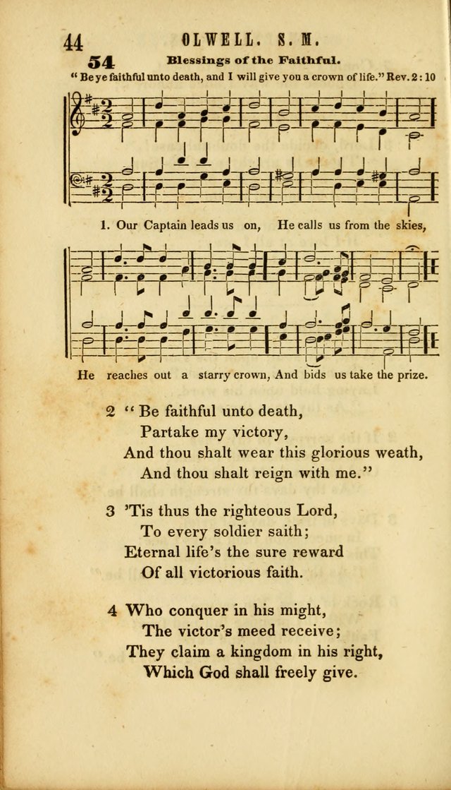 Chapel Hymns: a selection of hymns, with appropriate tunes; adapted to vestry or other social religious meetings page 44