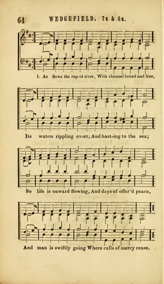 Chapel Hymns: a selection of hymns, with appropriate tunes; adapted to vestry or other social religious meetings page 64