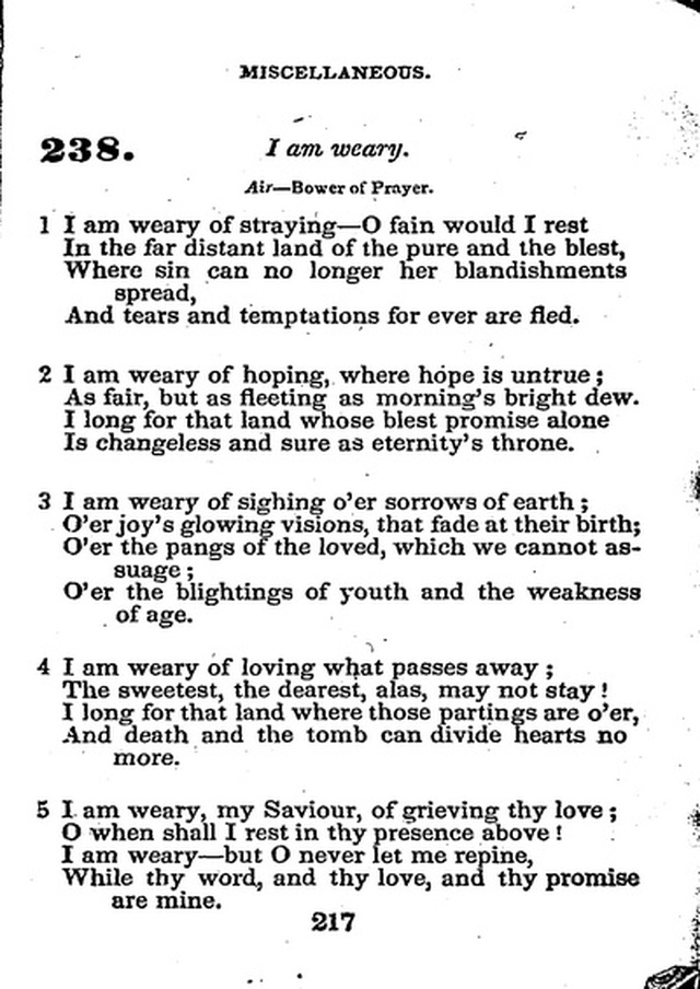 Conference Hymns. a new collection of hymns, designed especially for use in conference and prayer meetings, and family worship. page 231