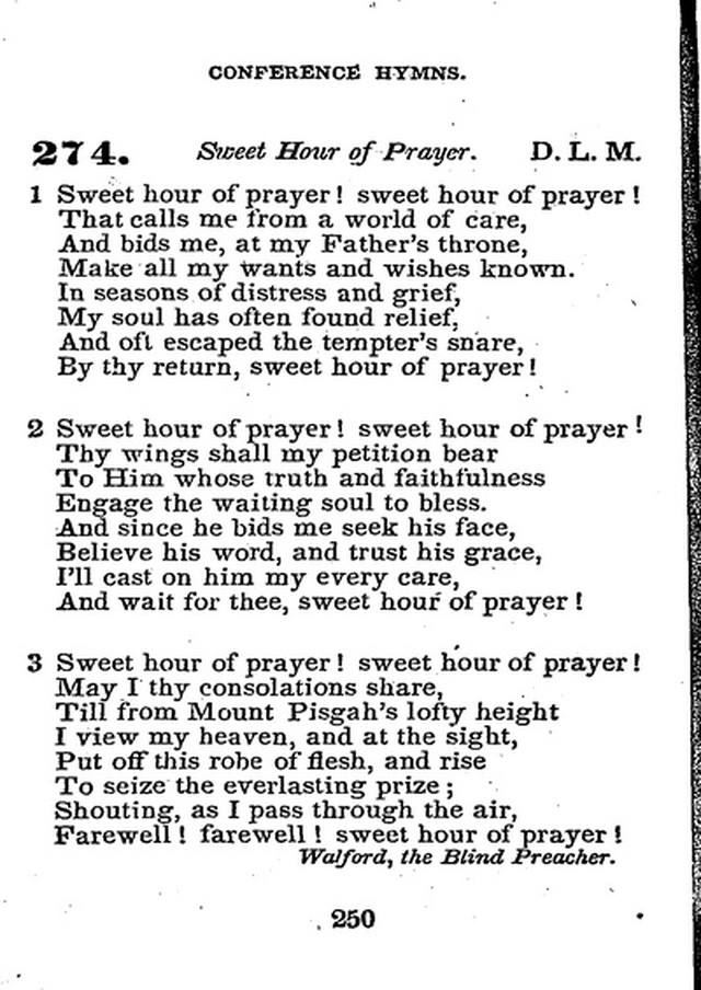 Conference Hymns. a new collection of hymns, designed especially for use in conference and prayer meetings, and family worship. page 264