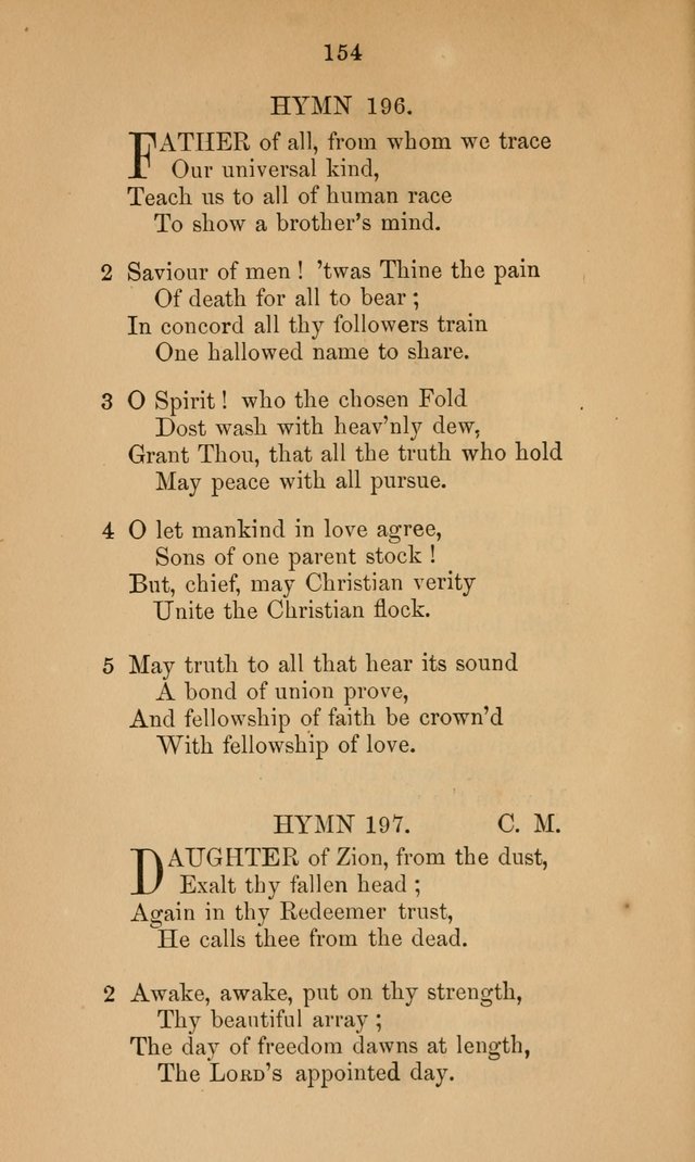 A Collection of Hymns page 154