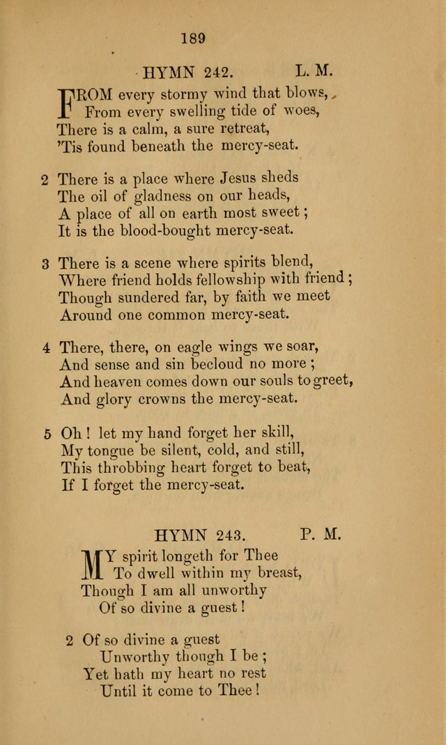 A Collection of Hymns page 189