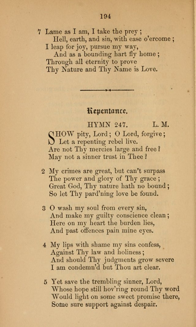 A Collection of Hymns page 194