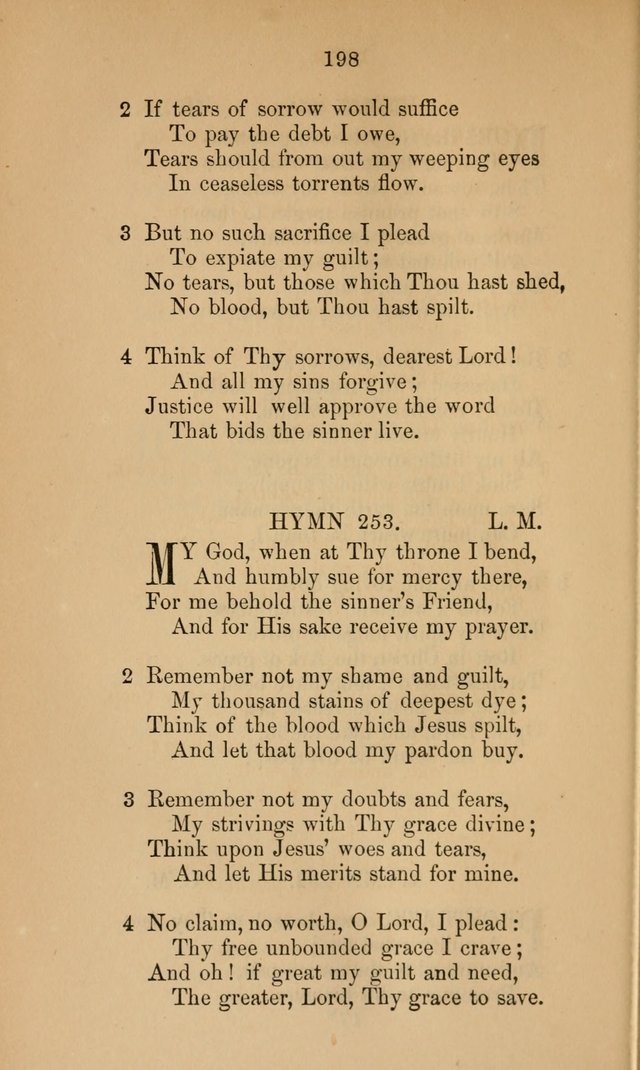 A Collection of Hymns page 198