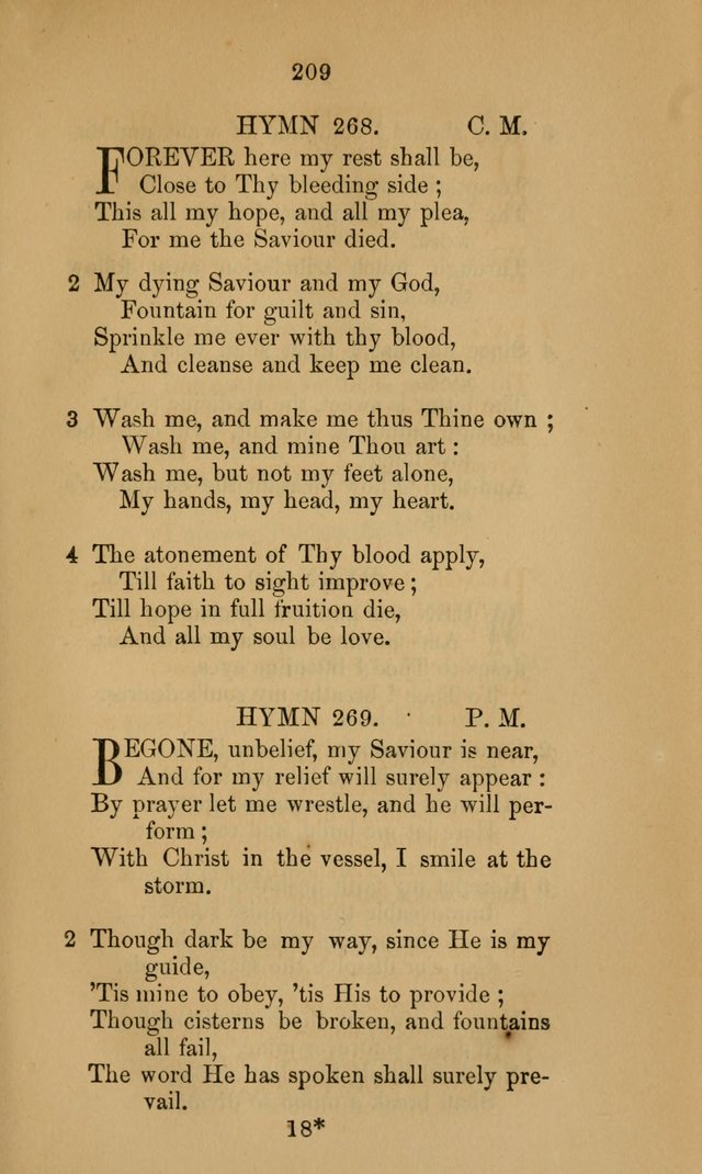 A Collection of Hymns page 209