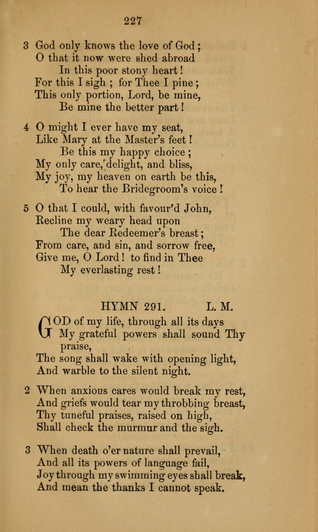 A Collection of Hymns page 227