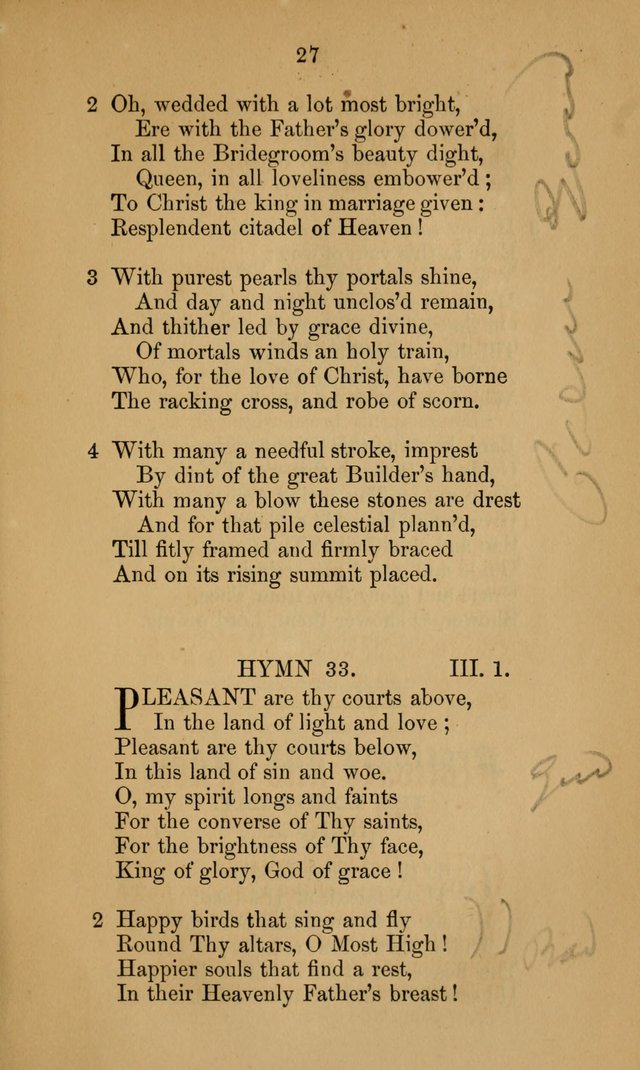 A Collection of Hymns page 27