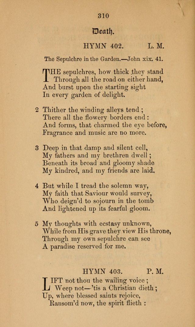 A Collection of Hymns page 310