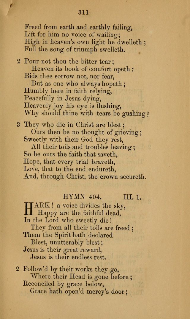 A Collection of Hymns page 311