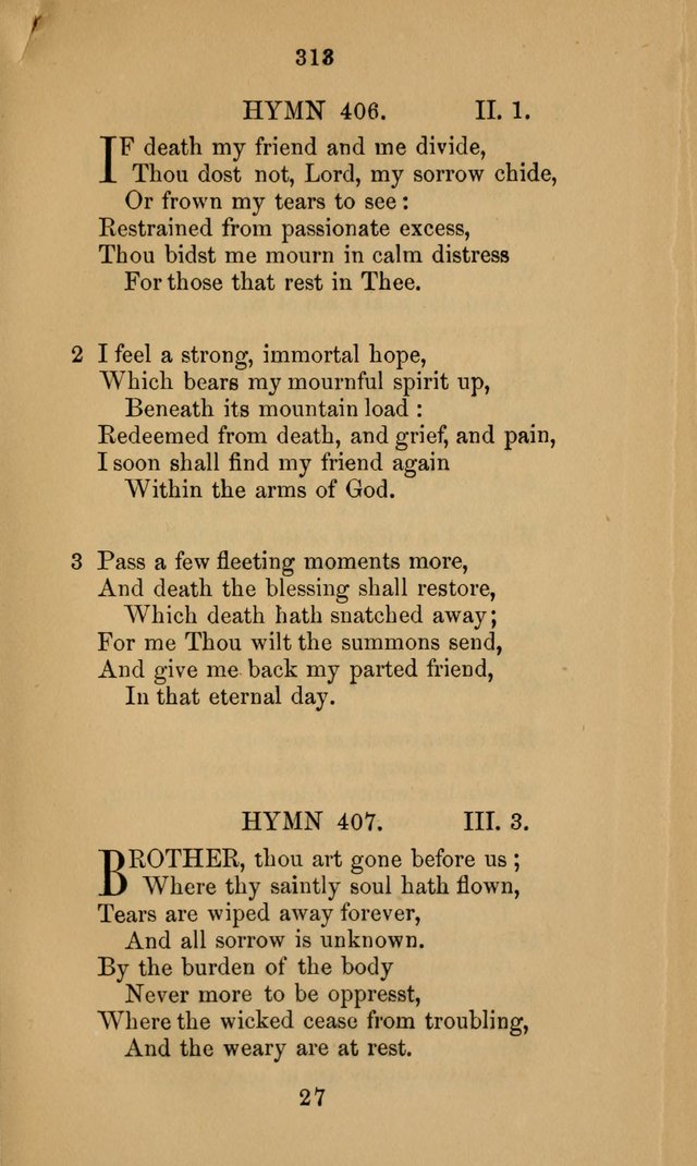 A Collection of Hymns page 313