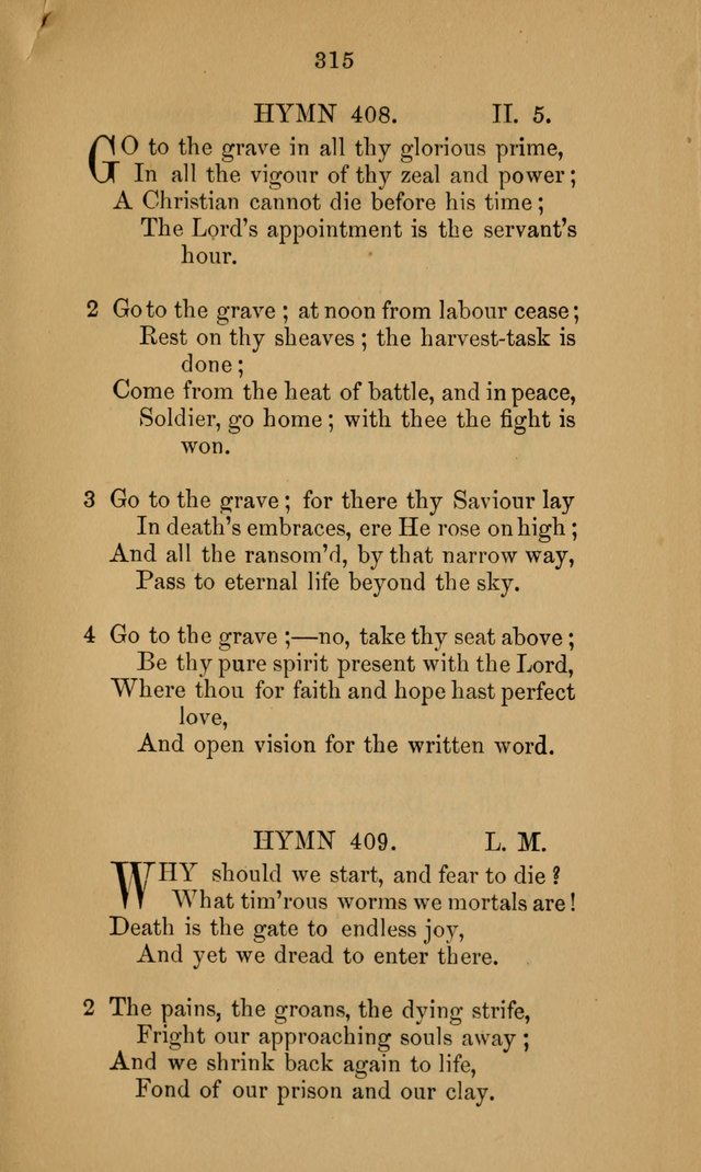 A Collection of Hymns page 315