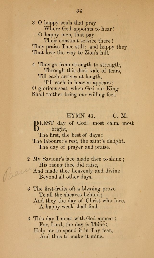 A Collection of Hymns page 34