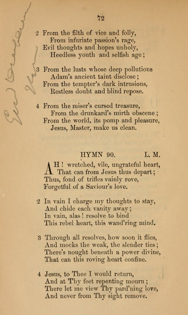 A Collection of Hymns page 72