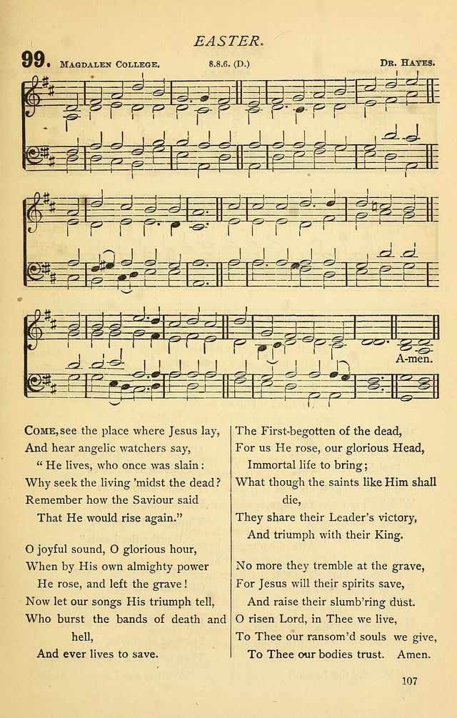 Church Hymnal page 107