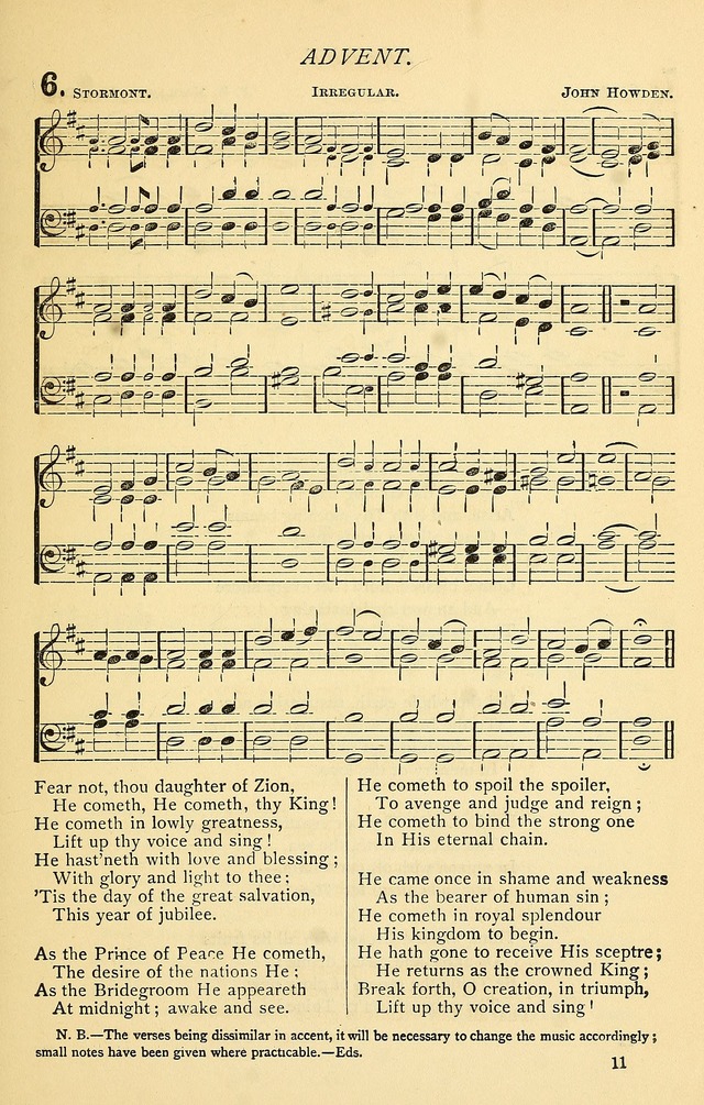 Church Hymnal page 11