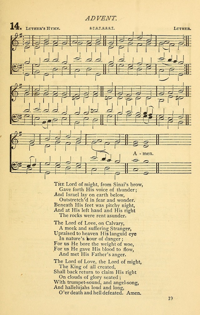 Church Hymnal page 19