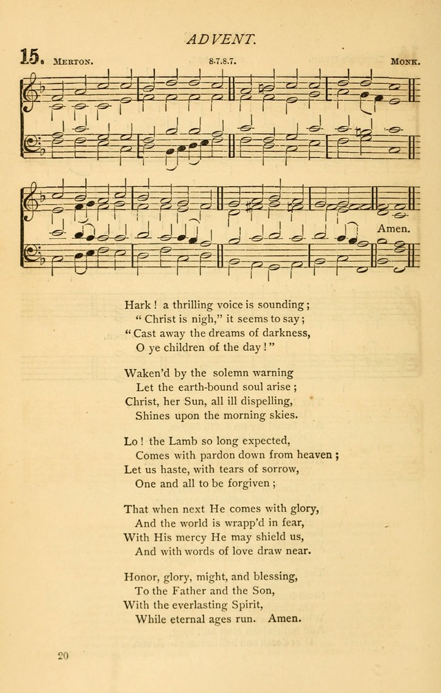 Church Hymnal page 20