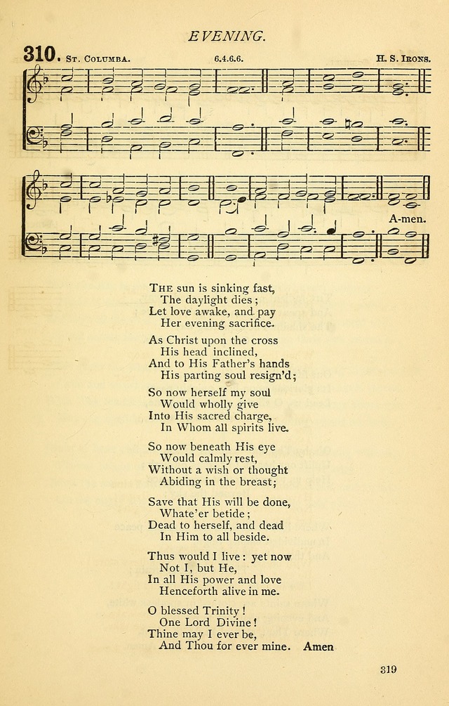 Church Hymnal page 319