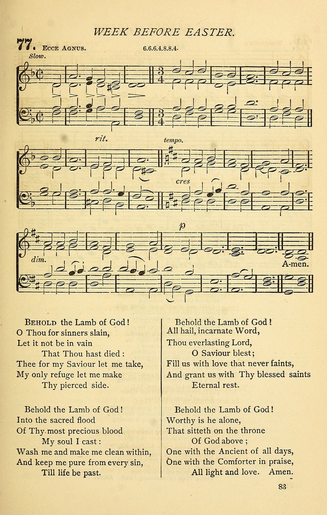 Church Hymnal page 83