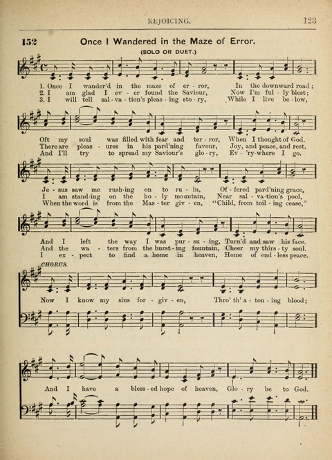 The Canadian Hymnal: a collection of hymns and music for Sunday schools, Epworth leagues, prayer and praise meetings, family circles, etc. (Revised and enlarged) page 123