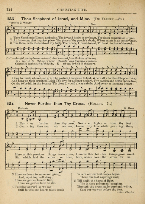 The Canadian Hymnal: a collection of hymns and music for Sunday schools, Epworth leagues, prayer and praise meetings, family circles, etc. (Revised and enlarged) page 124