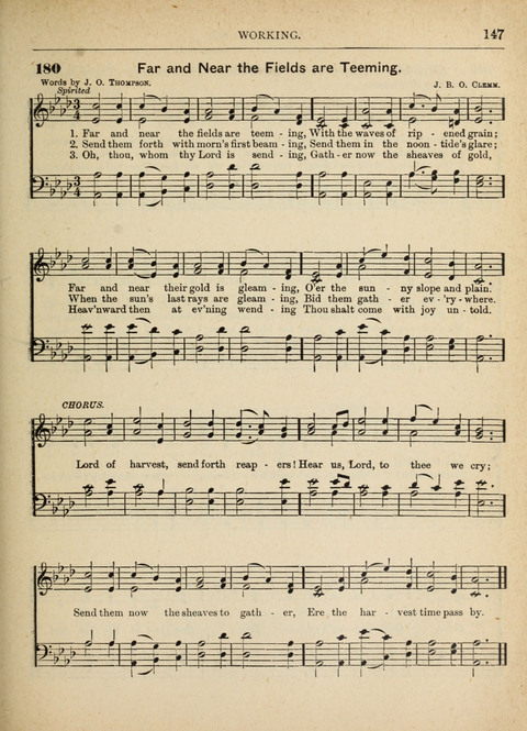 The Canadian Hymnal: a collection of hymns and music for Sunday schools, Epworth leagues, prayer and praise meetings, family circles, etc. (Revised and enlarged) page 147