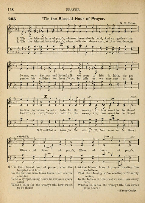 The Canadian Hymnal: a collection of hymns and music for Sunday schools, Epworth leagues, prayer and praise meetings, family circles, etc. (Revised and enlarged) page 168