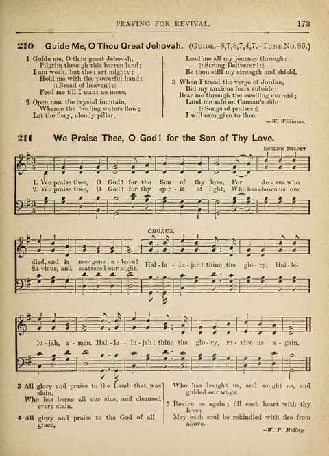 The Canadian Hymnal: a collection of hymns and music for Sunday schools, Epworth leagues, prayer and praise meetings, family circles, etc. (Revised and enlarged) page 173