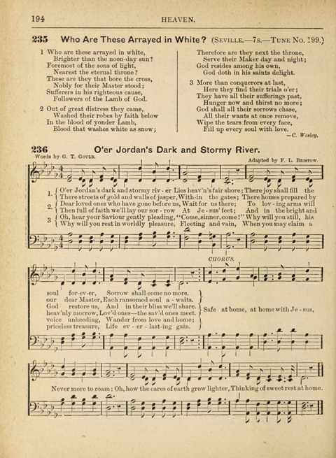The Canadian Hymnal: a collection of hymns and music for Sunday schools, Epworth leagues, prayer and praise meetings, family circles, etc. (Revised and enlarged) page 194
