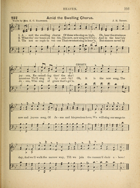 The Canadian Hymnal: a collection of hymns and music for Sunday schools, Epworth leagues, prayer and praise meetings, family circles, etc. (Revised and enlarged) page 195