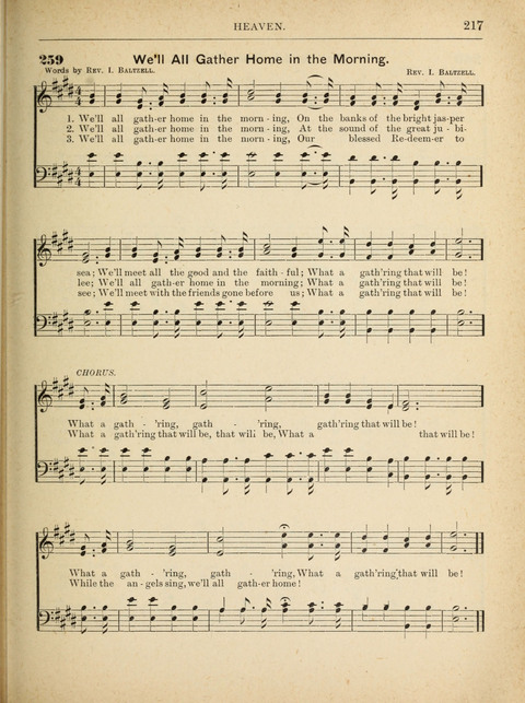 The Canadian Hymnal: a collection of hymns and music for Sunday schools, Epworth leagues, prayer and praise meetings, family circles, etc. (Revised and enlarged) page 217