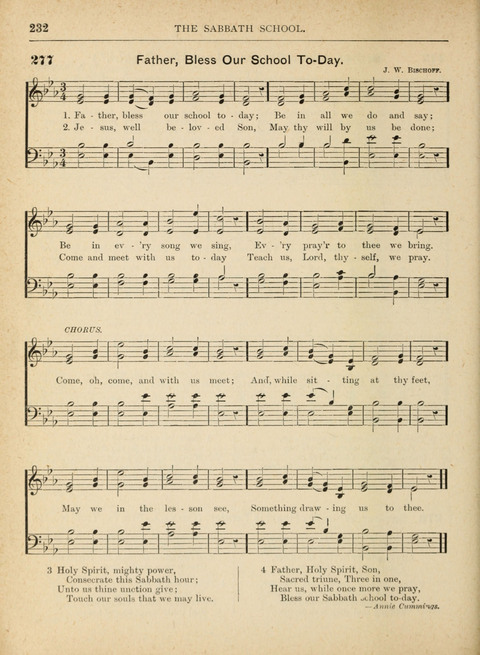 The Canadian Hymnal: a collection of hymns and music for Sunday schools, Epworth leagues, prayer and praise meetings, family circles, etc. (Revised and enlarged) page 232