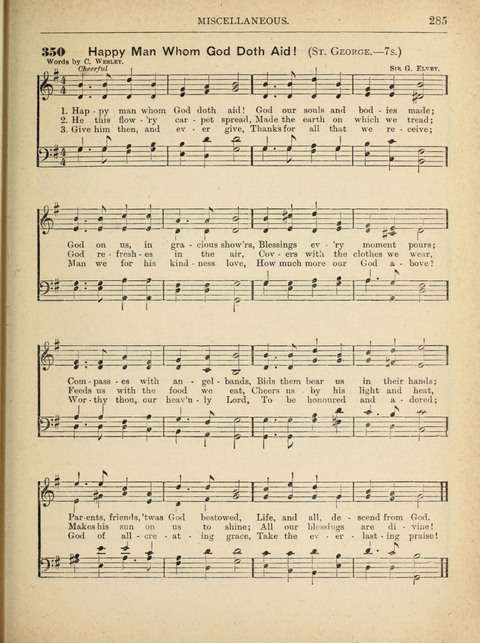 The Canadian Hymnal: a collection of hymns and music for Sunday schools, Epworth leagues, prayer and praise meetings, family circles, etc. (Revised and enlarged) page 285