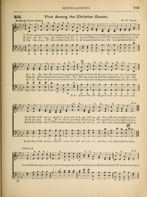 The Canadian Hymnal: a collection of hymns and music for Sunday schools, Epworth leagues, prayer and praise meetings, family circles, etc. (Revised and enlarged) page 289